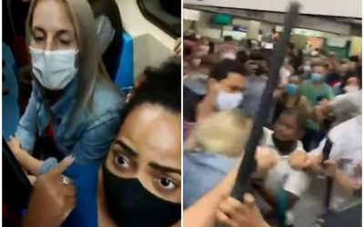 ACTOS RACIALES EN UN METRO DE BRASIL